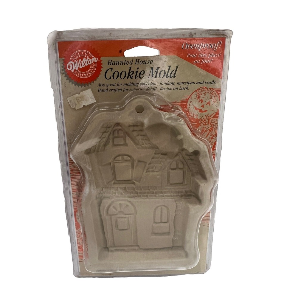 Wilton Haunted House Cookie Mold Ovenproof Halloween Handcrafted Baking Mold New